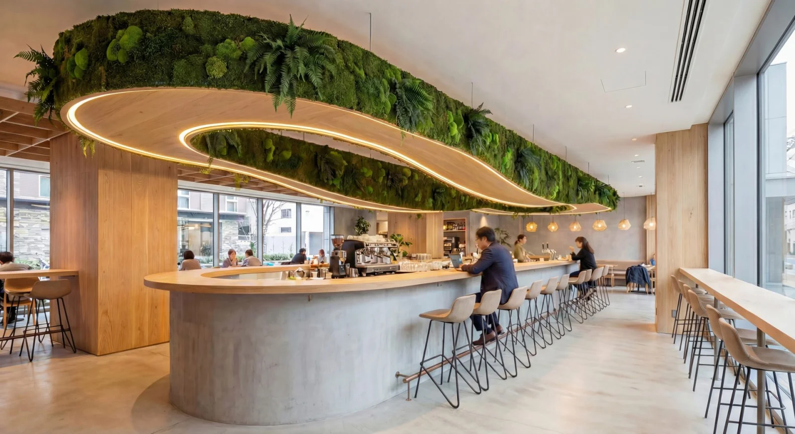 Mosmuur voor hotel FAQ Mos Genk - BM Luxury